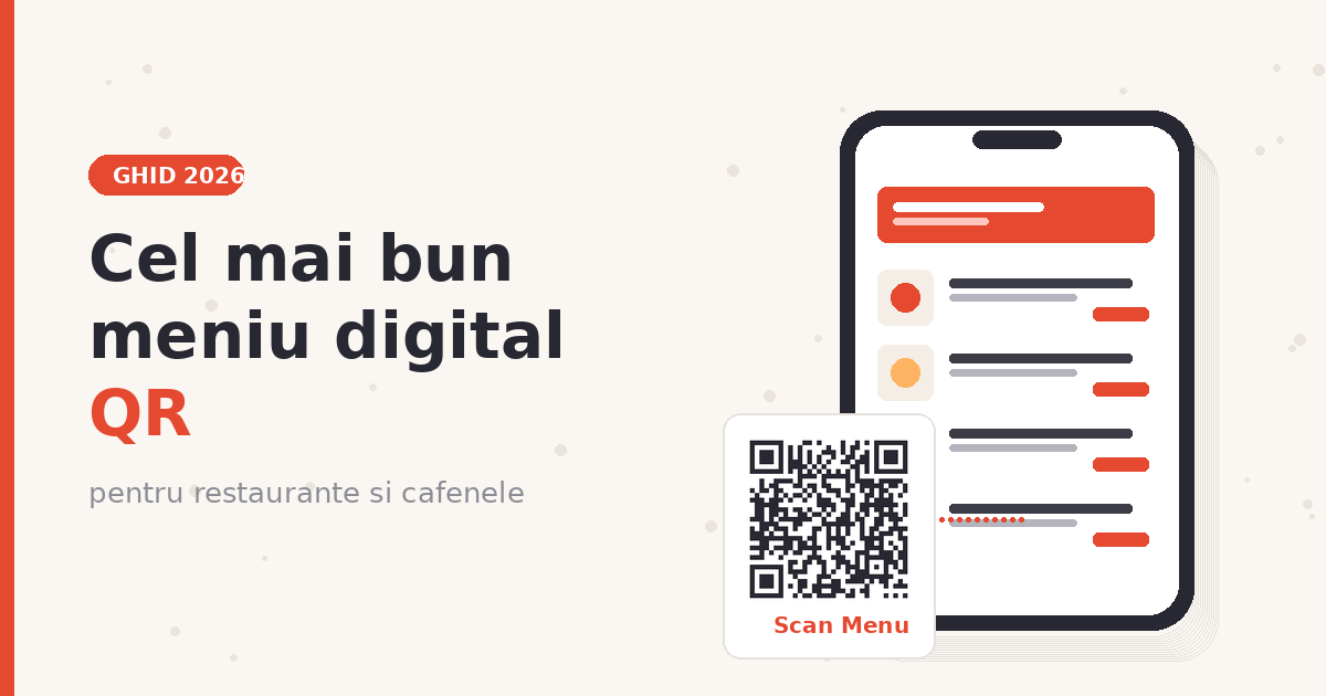 cel mai bun meniu digital qr