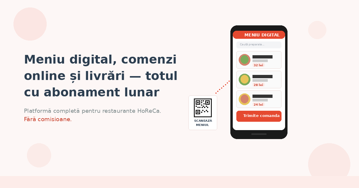 abonament meniu digital