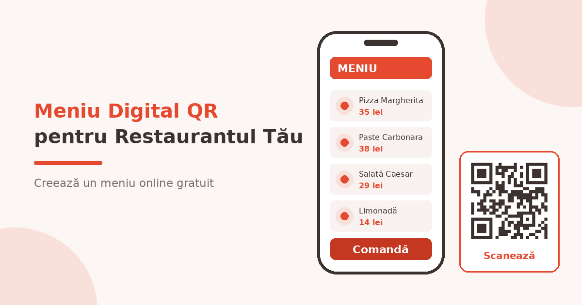 meniu digital